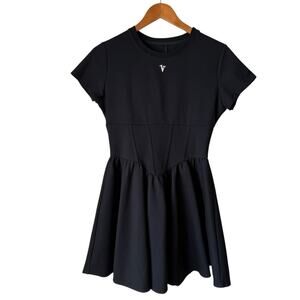 Vock Corset Black Mini Dress Size Large runs small